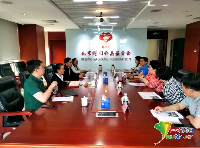 中社联青学委与北京市曜阳公益基金会就开展实质性合作举行会谈(图4)